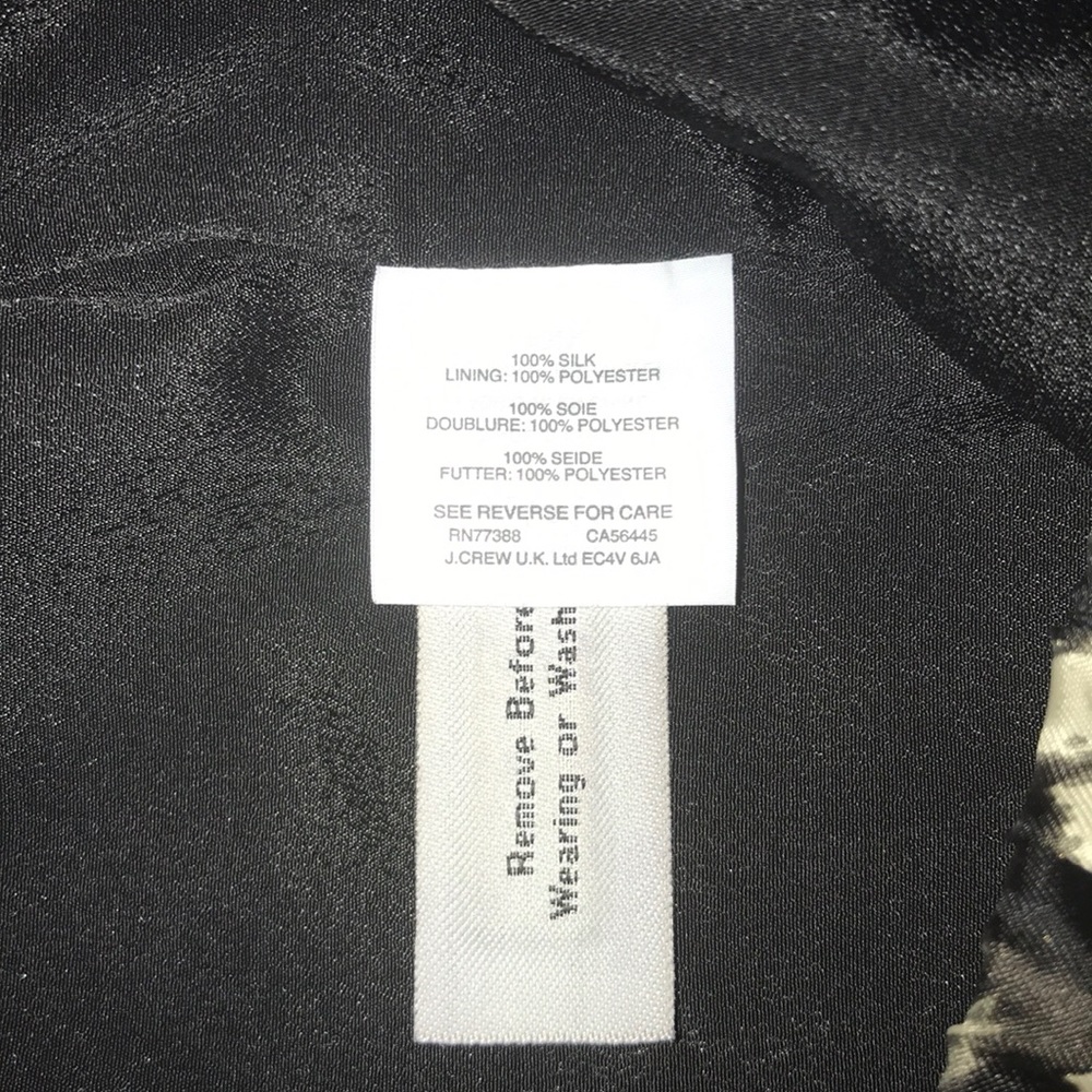 J. Crew Silk Pull on Pant In Wolfstooth, size 4 - Picture 7 of 7